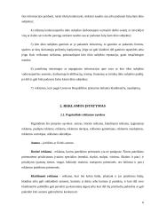 Reklamos reikšmė saugant sąžiningos konkurencijos laisvę 6 puslapis