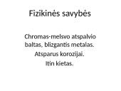 6B grupės elementai. Chromas 5 puslapis