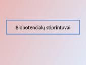 Biopotencialų stiprintuvai