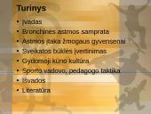 Fizinė kultūra ir astma 2 puslapis