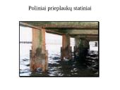 Plonos sienos tipo prieplaukų statiniai. Poliniai prieplaukų statiniai. Specialūs prieplaukų statinių tipai 9 puslapis