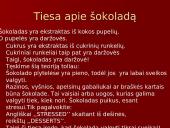 Šokolado istorija, jo maistingumas, savybės, panaudojimas 17 puslapis