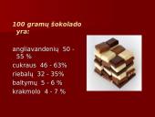 Šokolado istorija, jo maistingumas, savybės, panaudojimas 8 puslapis