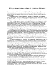 Kiekviena tauta mandagumą supranta skirtingai