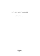 Aptarnavimo etiketas