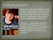 Alternatyvaus ugdymo organizavimas pradinėje mokykloje pagal M. Montessori 17 puslapis