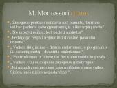 Alternatyvaus ugdymo organizavimas pradinėje mokykloje pagal M. Montessori 18 puslapis