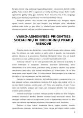 Asmenybė ir socialinė raida ankstyvojoje vaikystėje 6 puslapis