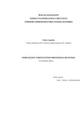 Norvegijos tarptautinio protokolo ypatumai