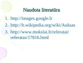 Aukso panaudojimas 17 puslapis