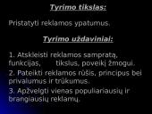 Reklamos ypatumai ir funkcijos 2 puslapis