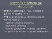 Rezistencinio tipo kraujagyslių sutrikimai: Arterinė hipotenzija ir Arterinė hipertenzija 10 puslapis