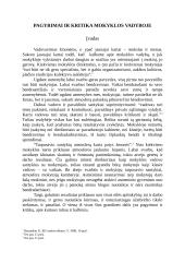 Pagyrimai ir kritika mokyklos vadyboje