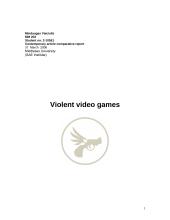 Violent video games