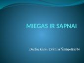 Miegas bei sapnai