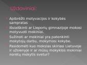 Mokinių motyvacija ir mokymosi kokybė 3 puslapis