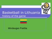 Basketball in Lithuania: history of the game 1 puslapis