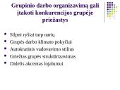 Grupinio darbo organizavimas ir efektyvumas 13 puslapis