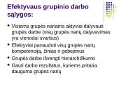 Grupinio darbo organizavimas ir efektyvumas 15 puslapis