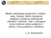 Žmogaus vystymosi ypatumai ir fizinis lavinimas kūdikystėje iki 1 metų ir vaikystėje iki 11 metų 2 puslapis