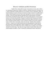 Kilnumo ir niekšybės apraiškos literatūroje