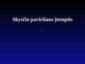 Skysčio paviršiaus įtempis