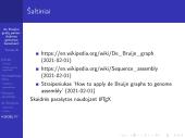 Skaidrės apie de Bruijno grafų panaudojimą BioIT 19 puslapis