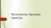 Teroristiniai išpuoliai. Ispanija