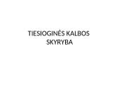 Tiesioginės kalbos skyryba
