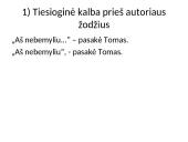Tiesioginės kalbos skyryba 7 puslapis