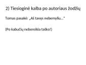 Tiesioginės kalbos skyryba 8 puslapis