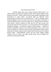 Kam žmogui duota atmintis?