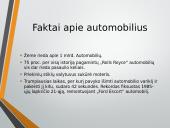 Pristatymas apie automobilius 9 puslapis