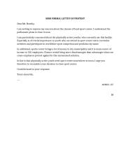 SEMI FORMAS LETTET OF PROTEST