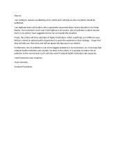 Semi - formal letter