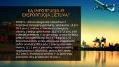 Pristatymas apie Lietuvos importą ir eksportą. 4 puslapis