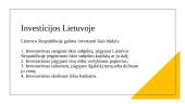 Investicijos Lietuvoje ir Jūrų verslo įmonėje 12 puslapis