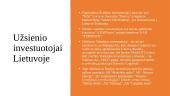 Investicijos Lietuvoje ir Jūrų verslo įmonėje 8 puslapis