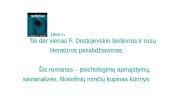 Fiodoras Dostojevskis „Nusikaltimas ir bausmė” 2 puslapis