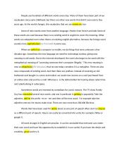 Speech about vocabulary