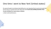 My trip to New York skaidrės 2 puslapis