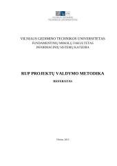 RUP projektų valdymo metodika