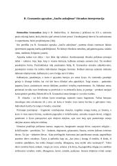 R. Granausko apysakos „Jaučio aukojimas“ ištraukos interpretacija