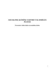Socialinių įgūdžių ugdymo valandėlės planas