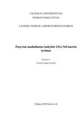 Pasyviai moduliuotos kokybės IAG:Nd lazerio tyrimas
