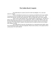 The Golden Beach Campsite