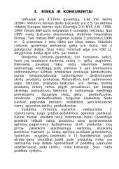 "X" įmonės verslo planas 8 puslapis