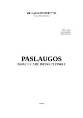 Paslaugos internete