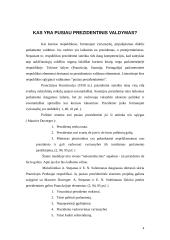 Pusiau prezidentinio valdymo ypatumai Lietuvoje 4 puslapis