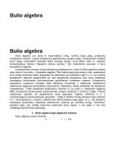 Bulio ar boolean algebra